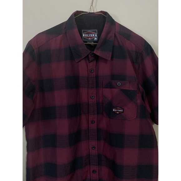 Metal Mulisha S/S Button Up  Shirt Men's L? size tag unreadable see measurements - Picture 3 of 16